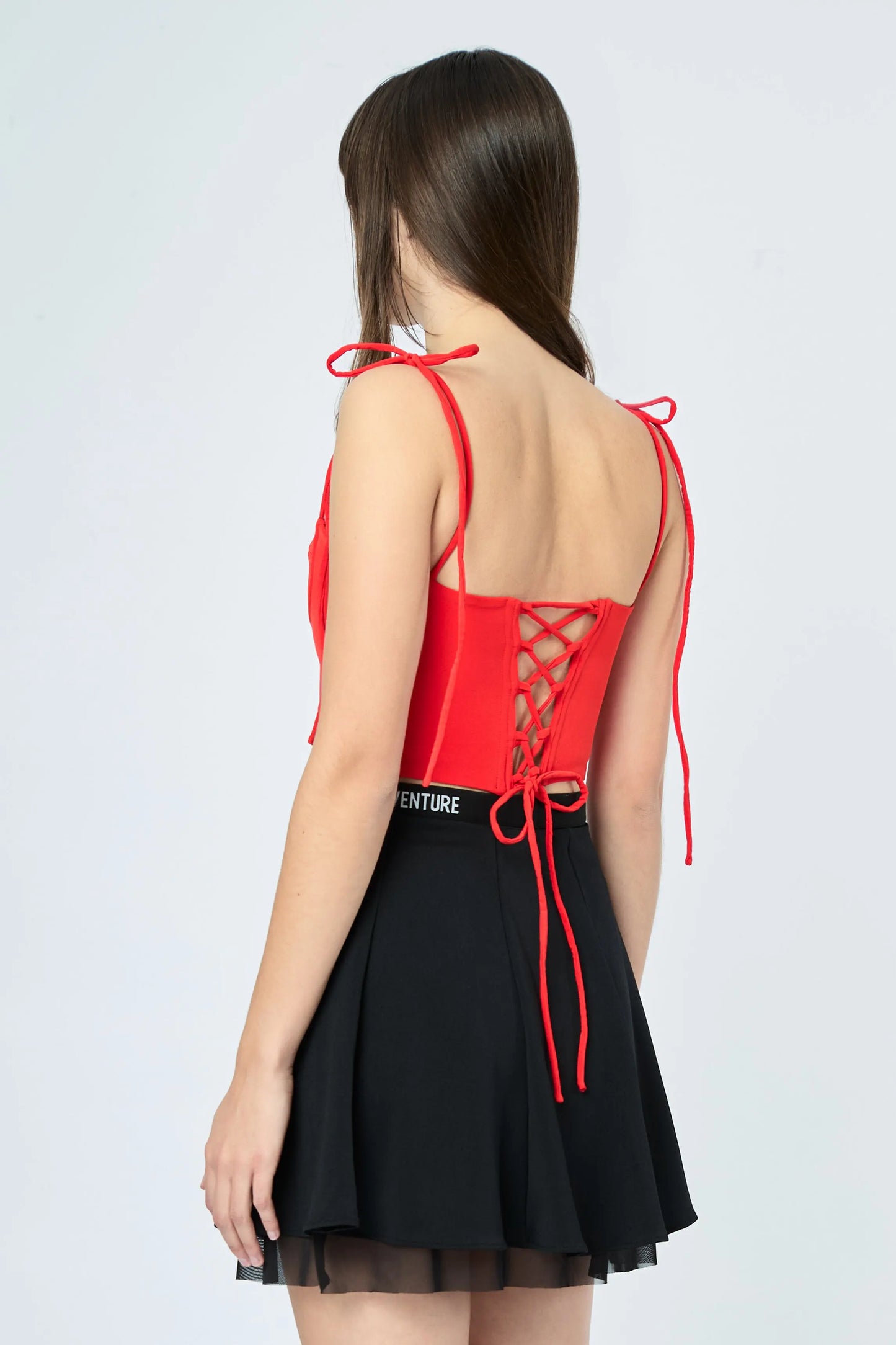 Bustier L'AVENTURE couleur rouge pour femme