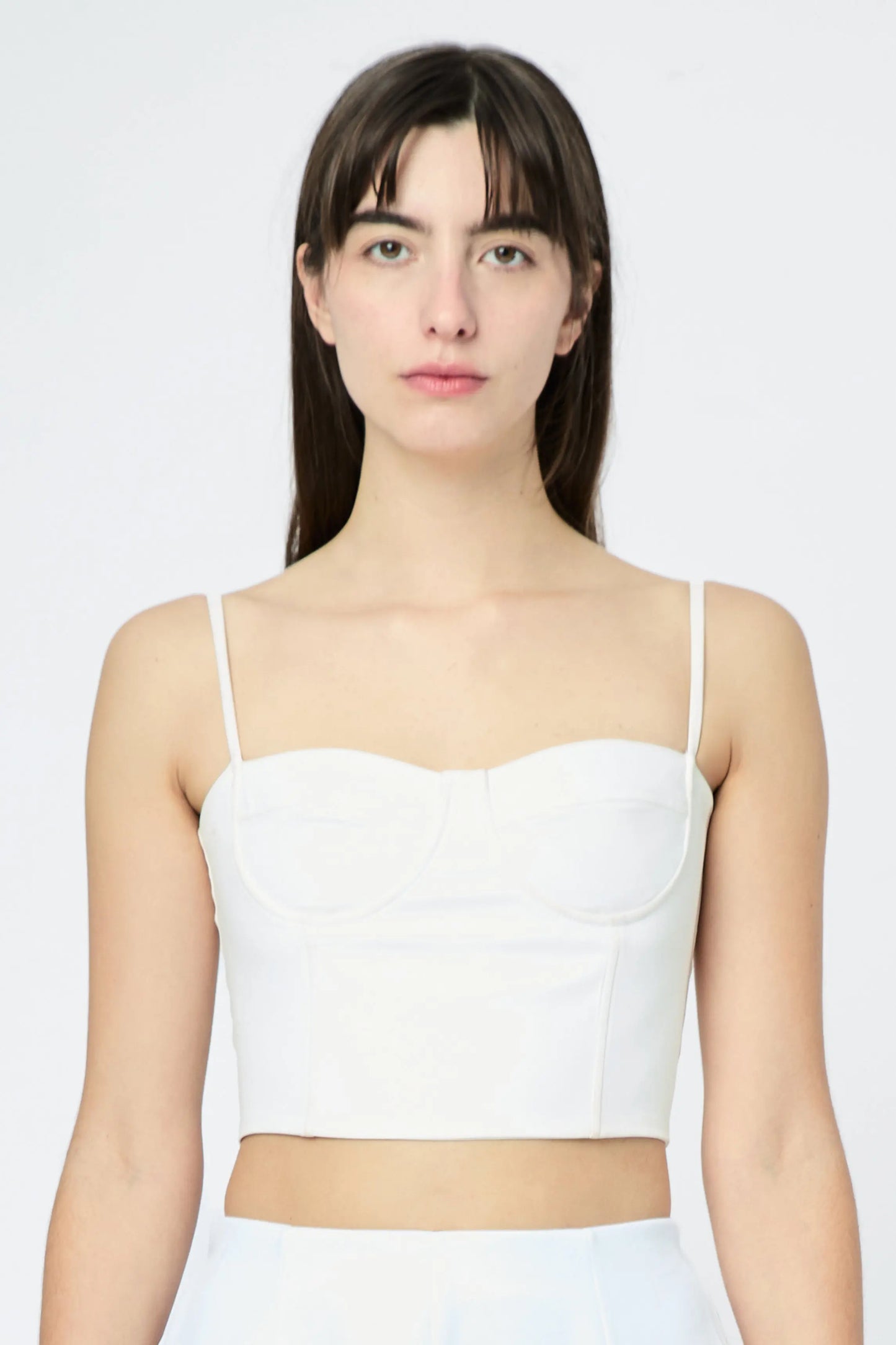 L'AVENTURE Women’s Bustier in White Color