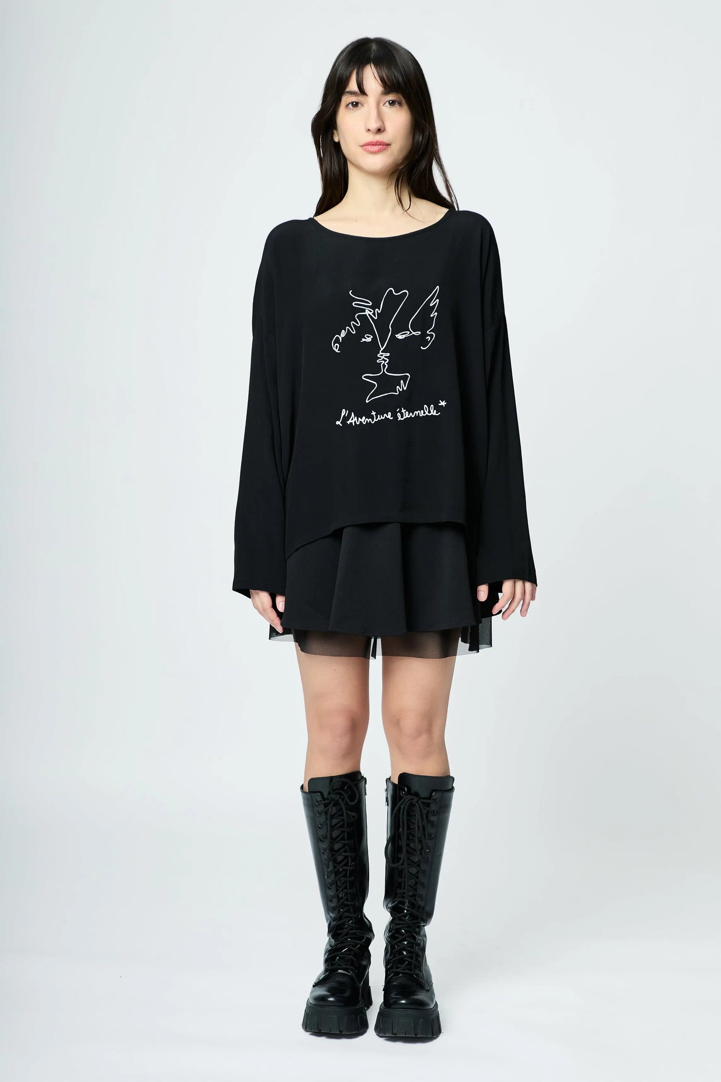 CLASSIC MINI SKIRT BLACK L'AVENTURE