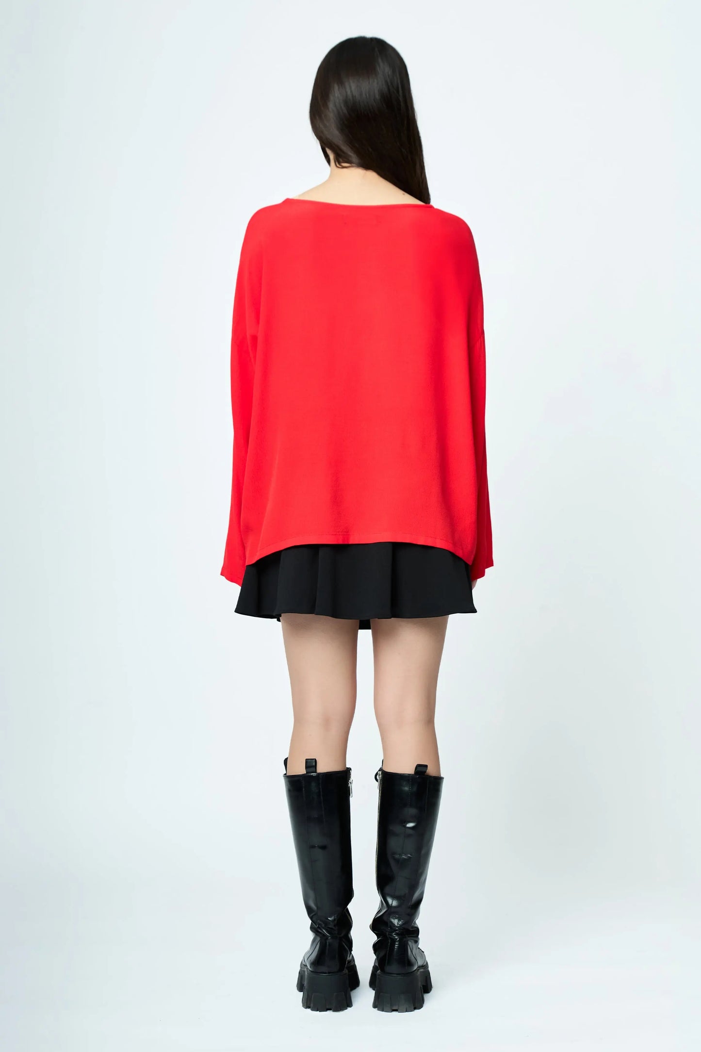 T-SHIRT EMBROIDERED LOGO RED L'AVENTURE