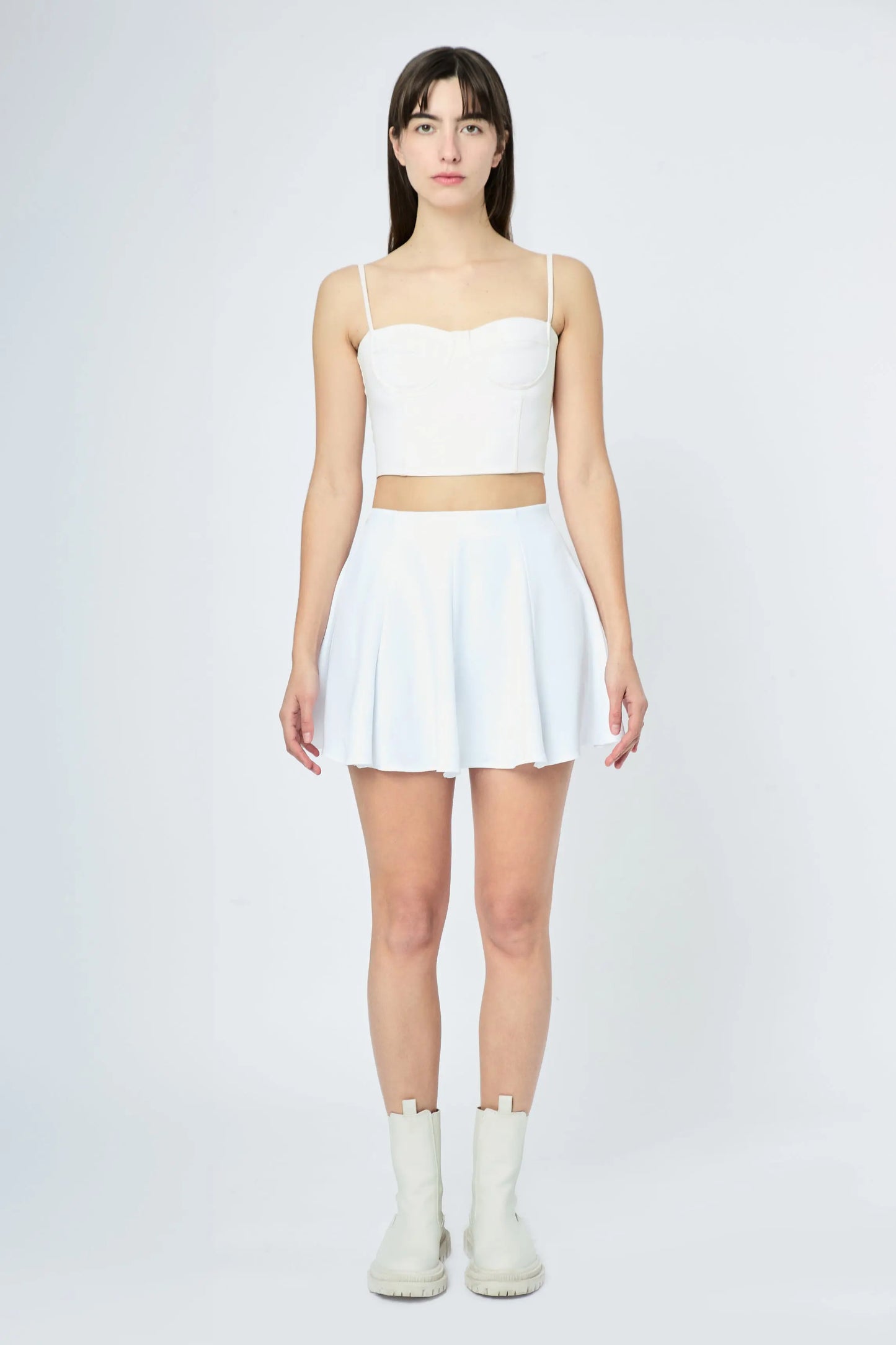CLASSIC MINI SKIRT WHITE L'AVENTURE