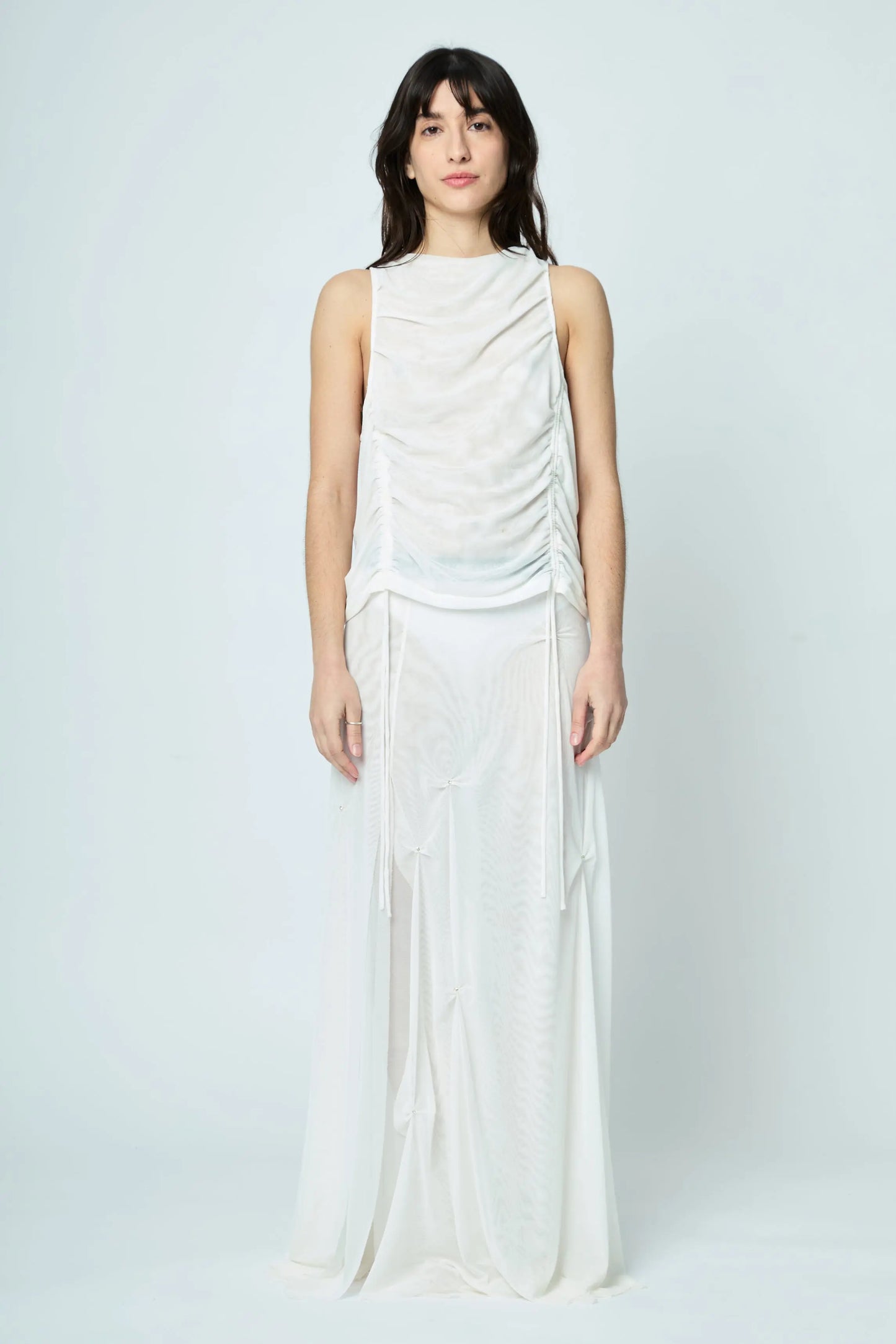 SPARKLES LONG SKIRT WHITE L'AVENTURE