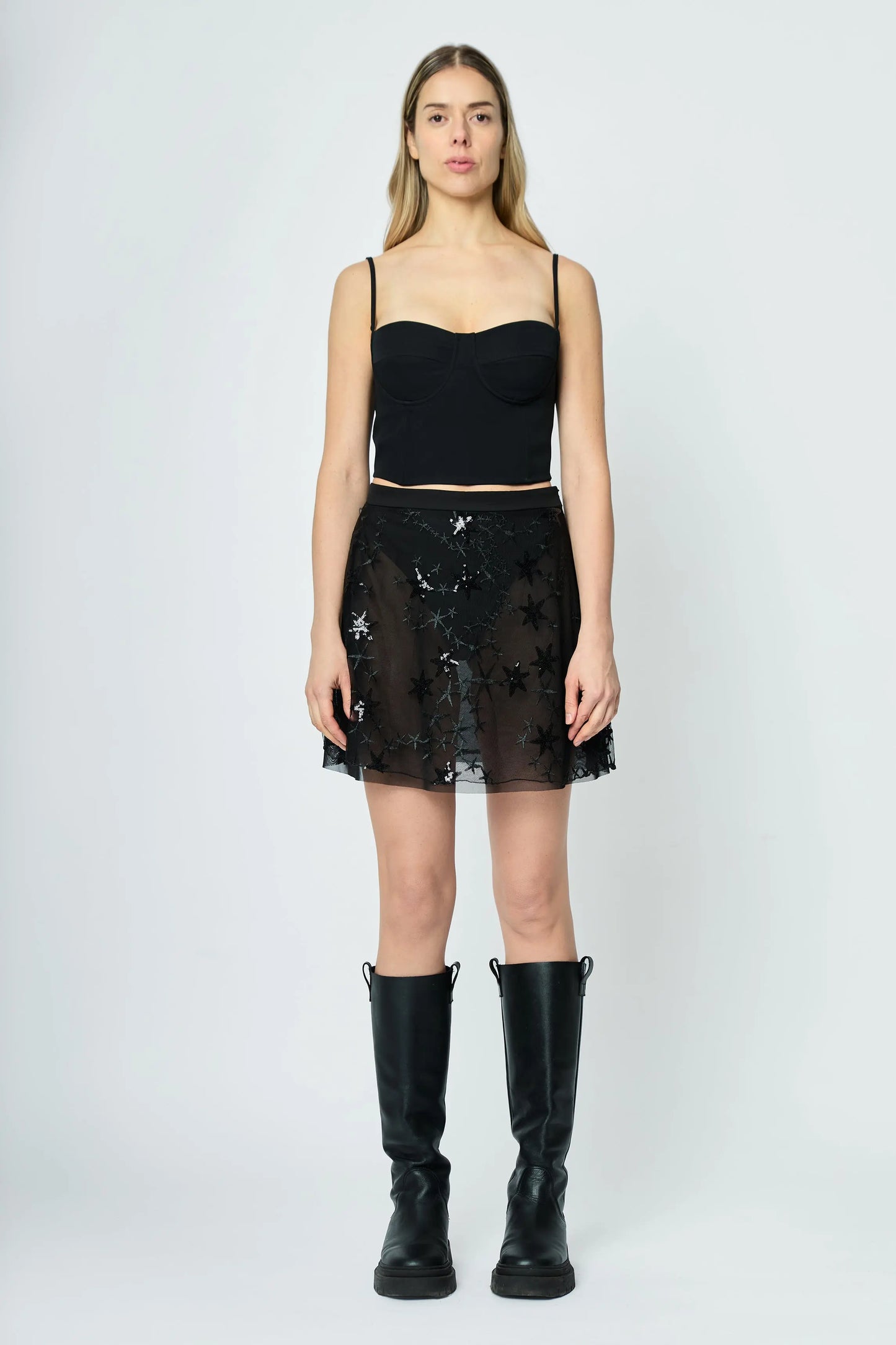MINI EMBROIDERED SKIRT STARS - ÉDITION LIMITÉE L'AVENTURE