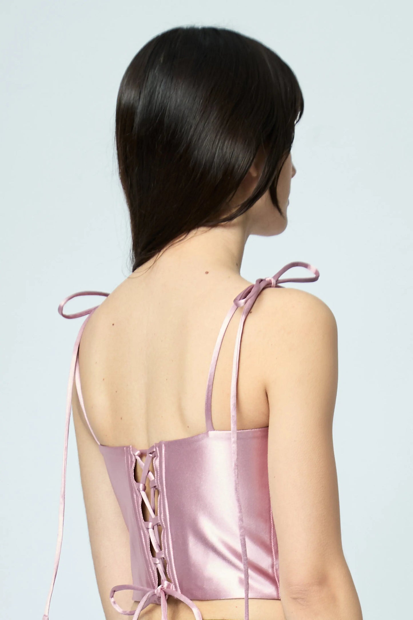 BUSTIER SATIN GOLD PINK L'AVENTURE