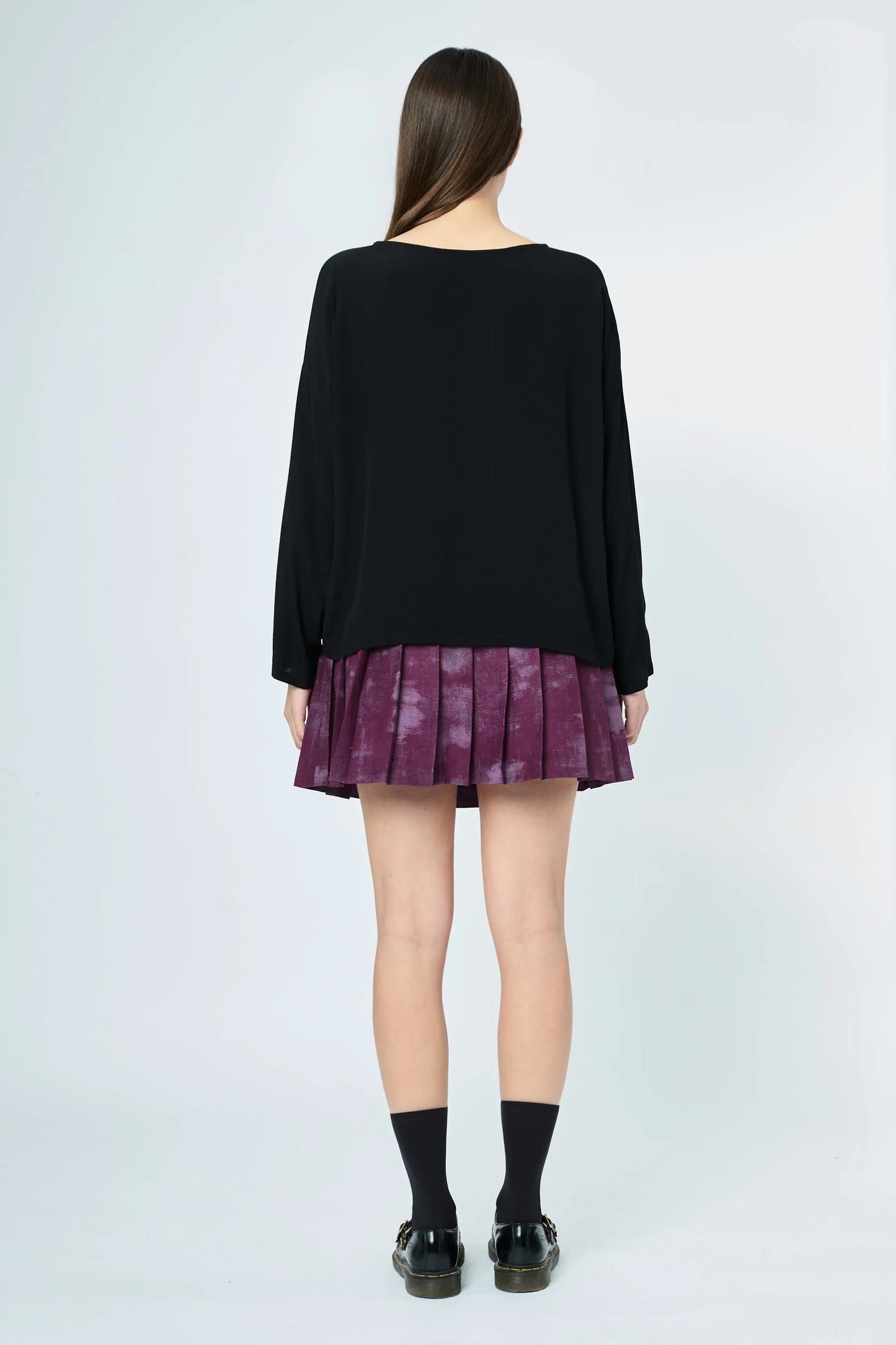 PLEATED SKIRT VIOLET L'AVENTURE
