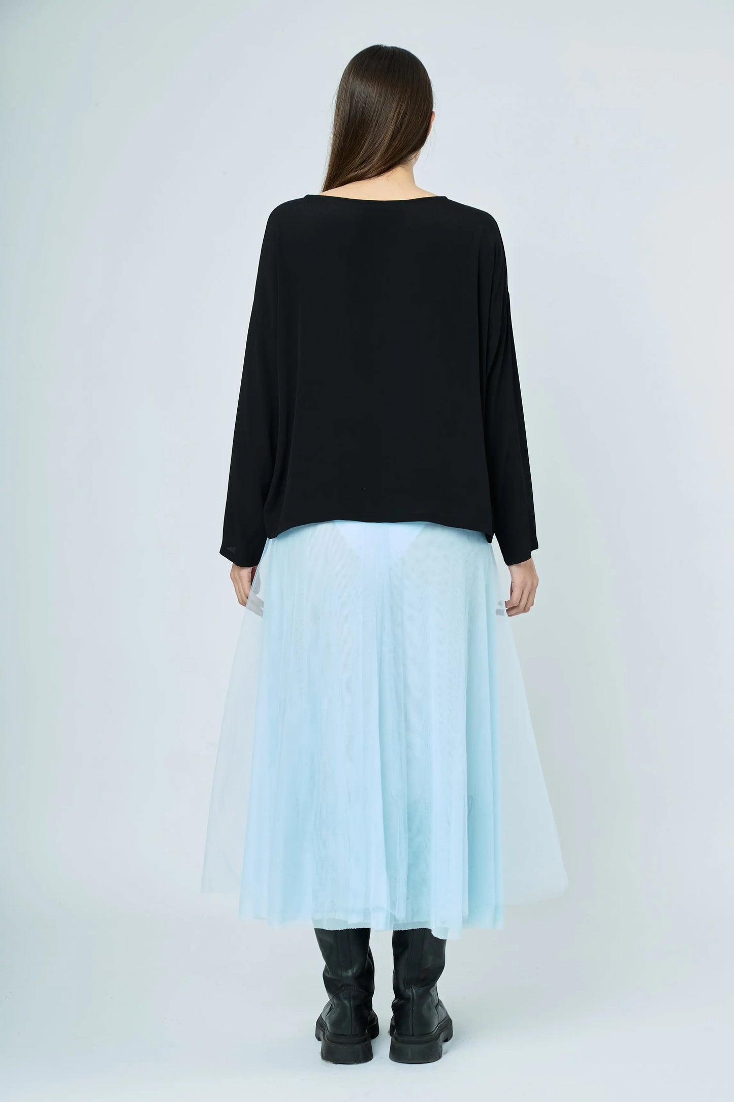 TULL MID-LENGHT SKIRT SKY BLUE L'AVENTURE