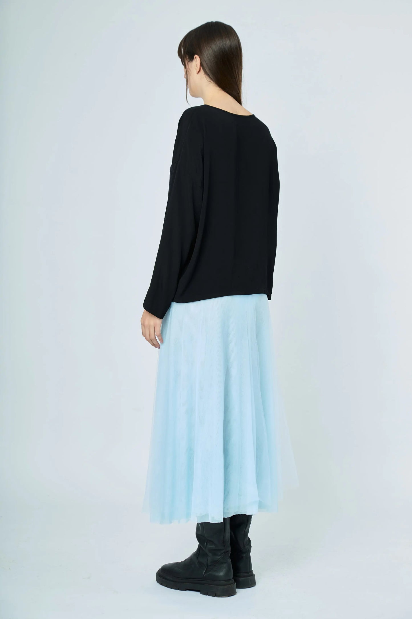 TULL MID-LENGHT SKIRT SKY BLUE L'AVENTURE