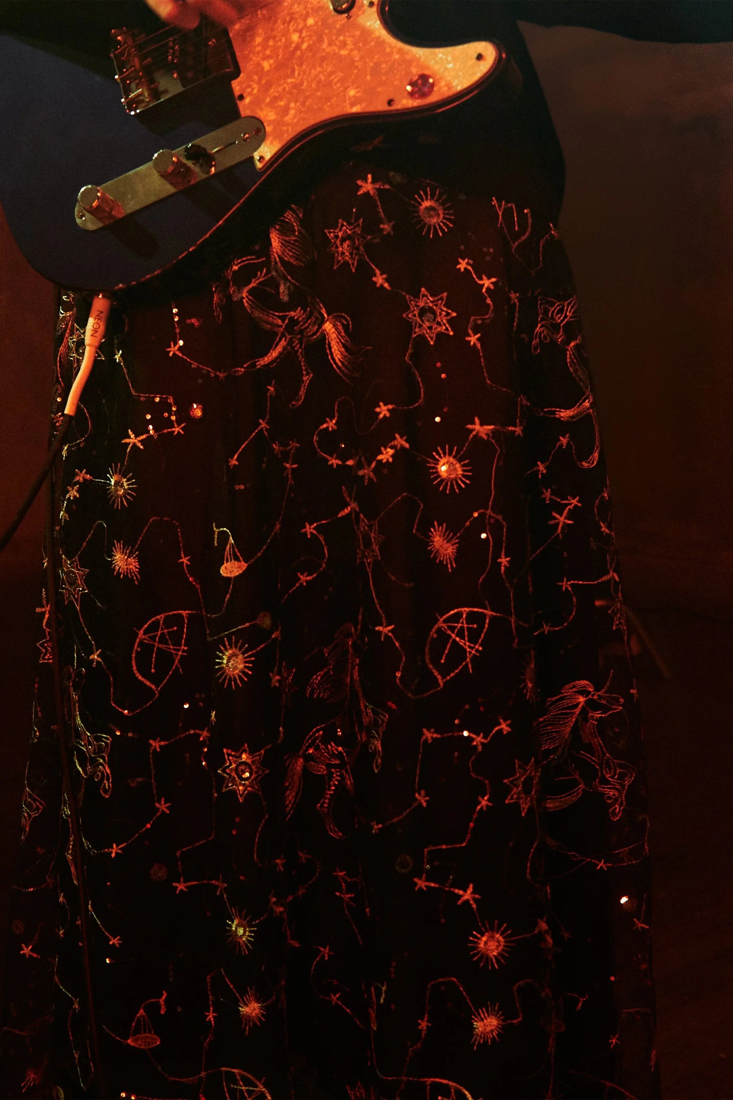 LONG EMBROIDERED SKIRT GALAXY - ÉDITION LIMITÉE L'AVENTURE
