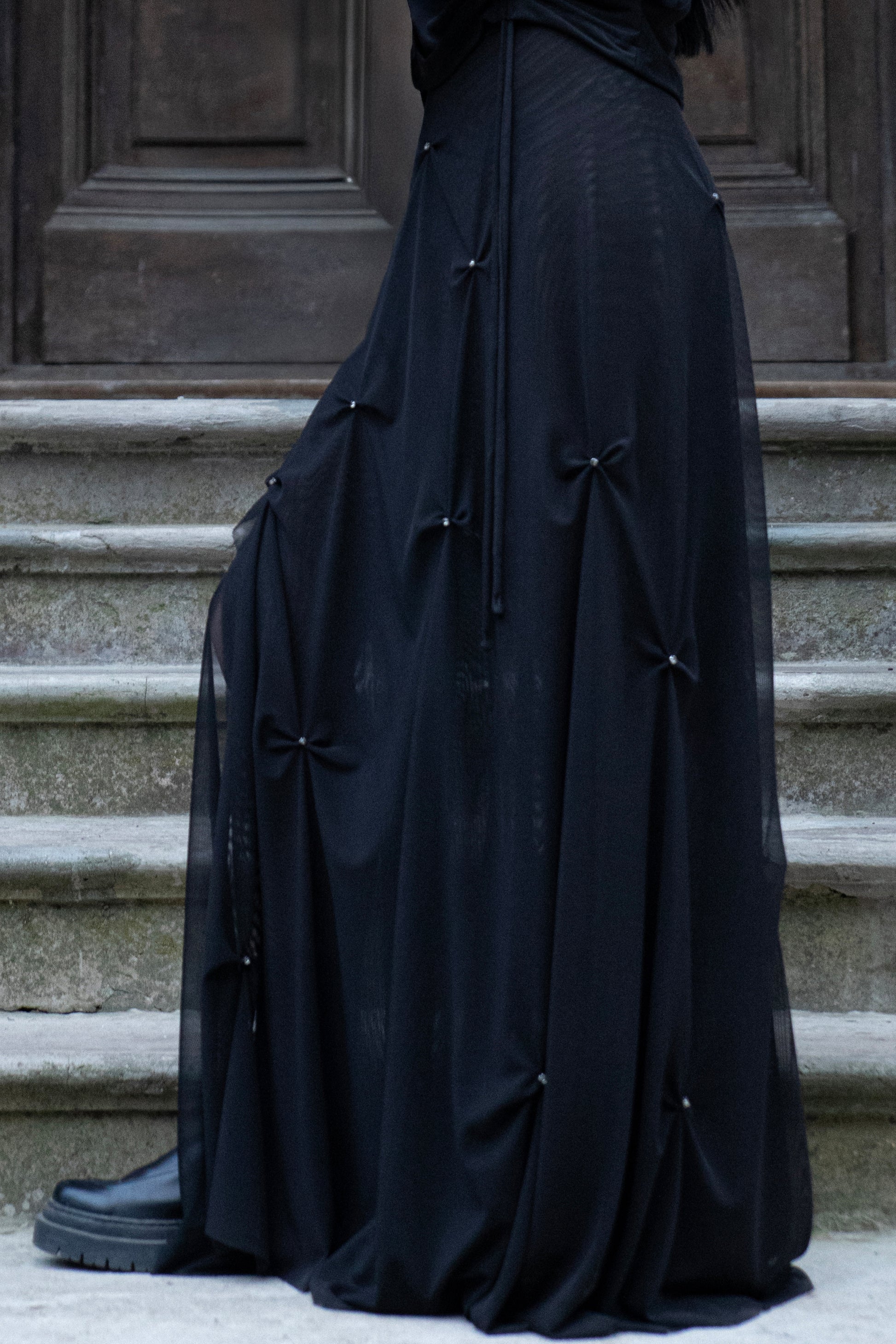 amazing-unique-skirt-party-drapped-fashion-black-sparkles-independant-design